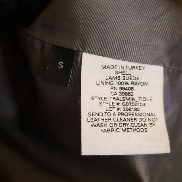 Theory Suede Moto Jacket Grey Small - Picture 5 of 5